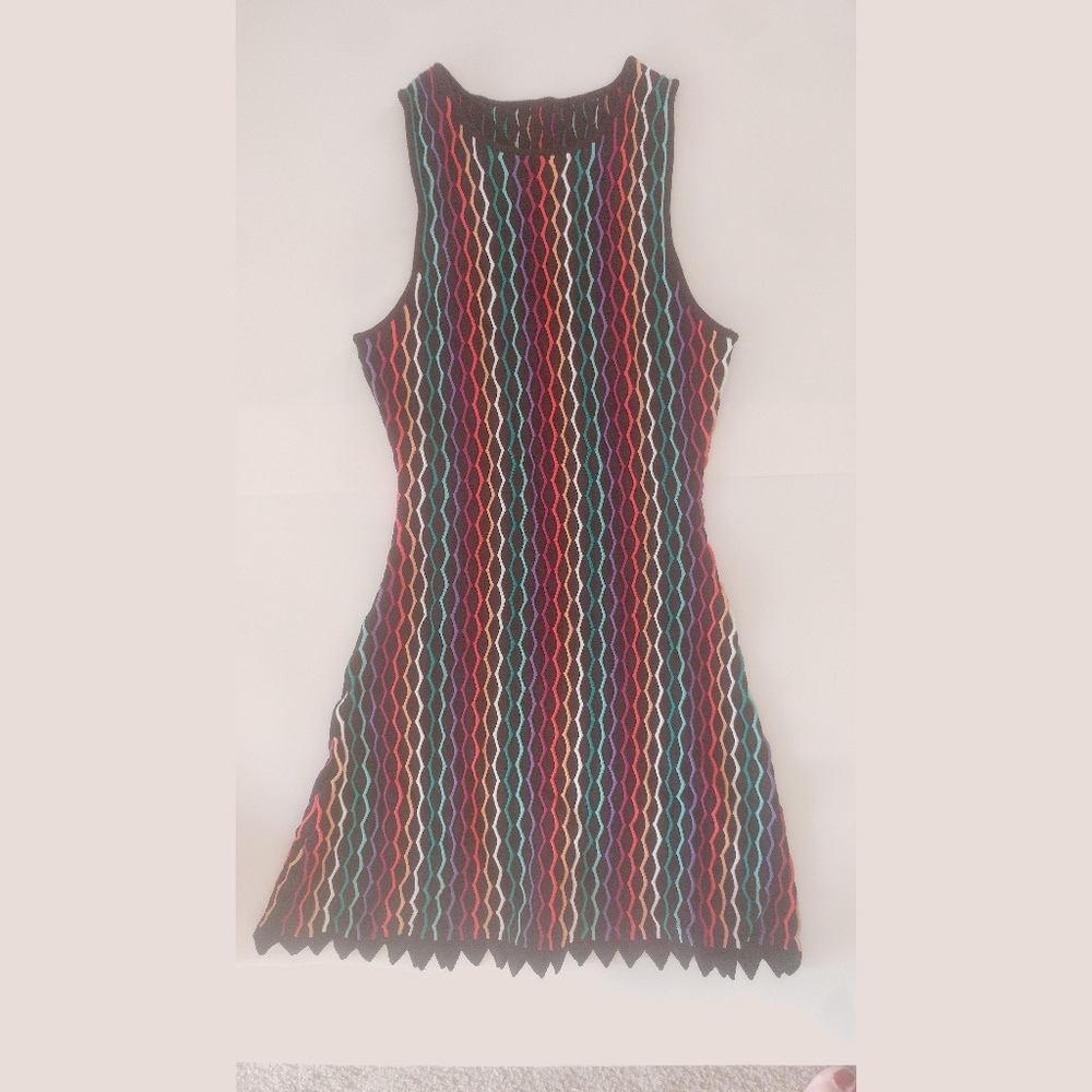 Black Neon Tank Dress